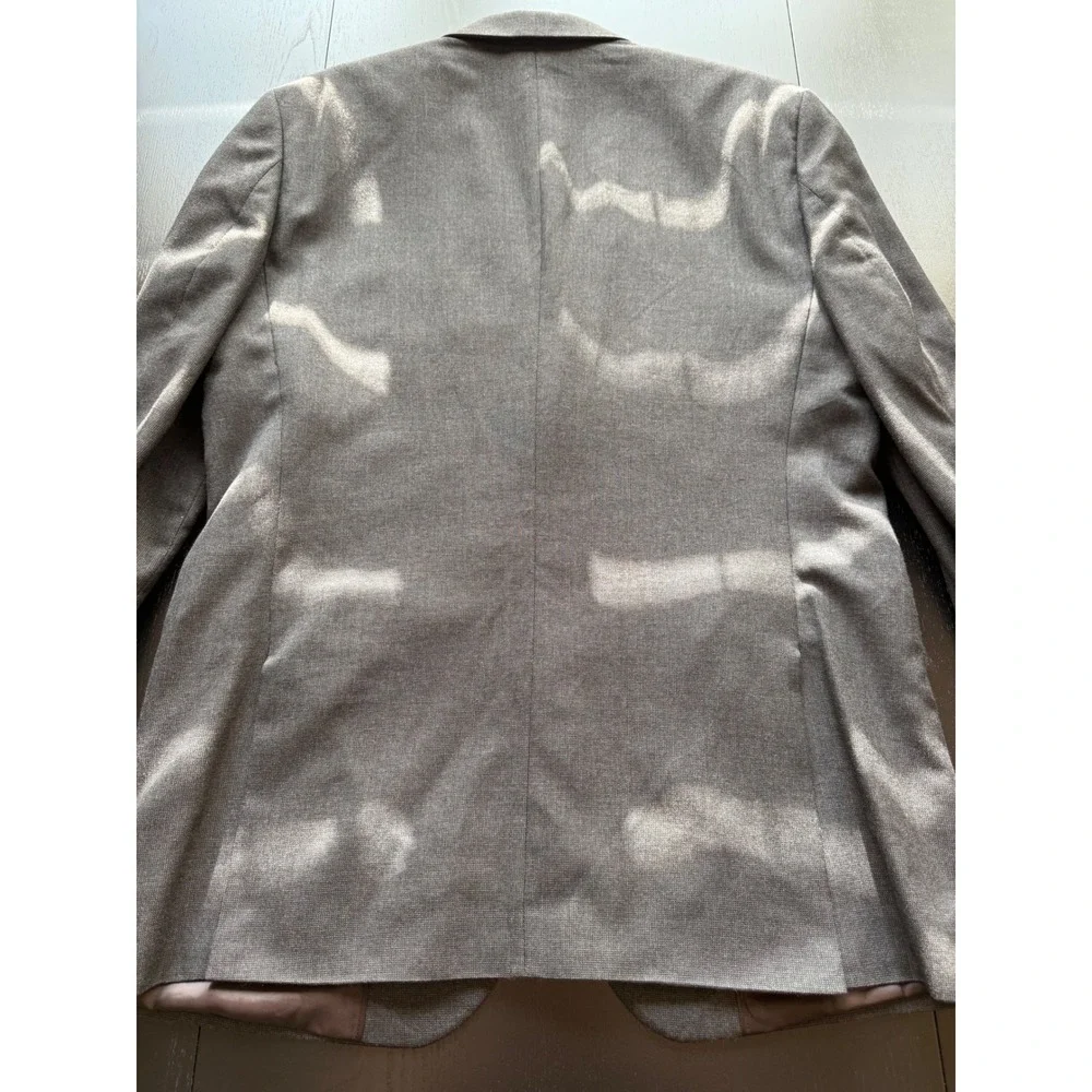 Banana Republic Pindot Sport Coat Mens 42R Dark Gray Two-Button‎ Blazer Jacket